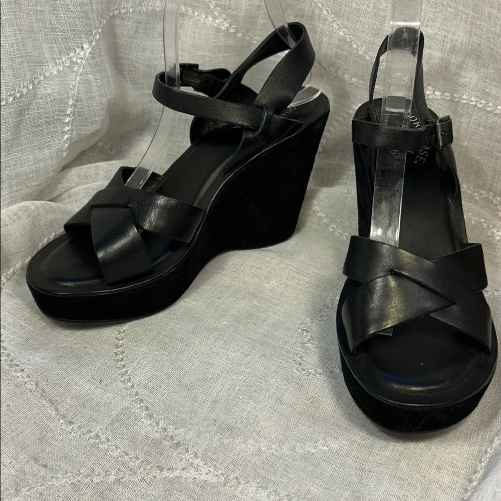 NWOT Kork Ease leather suede sandal wedge